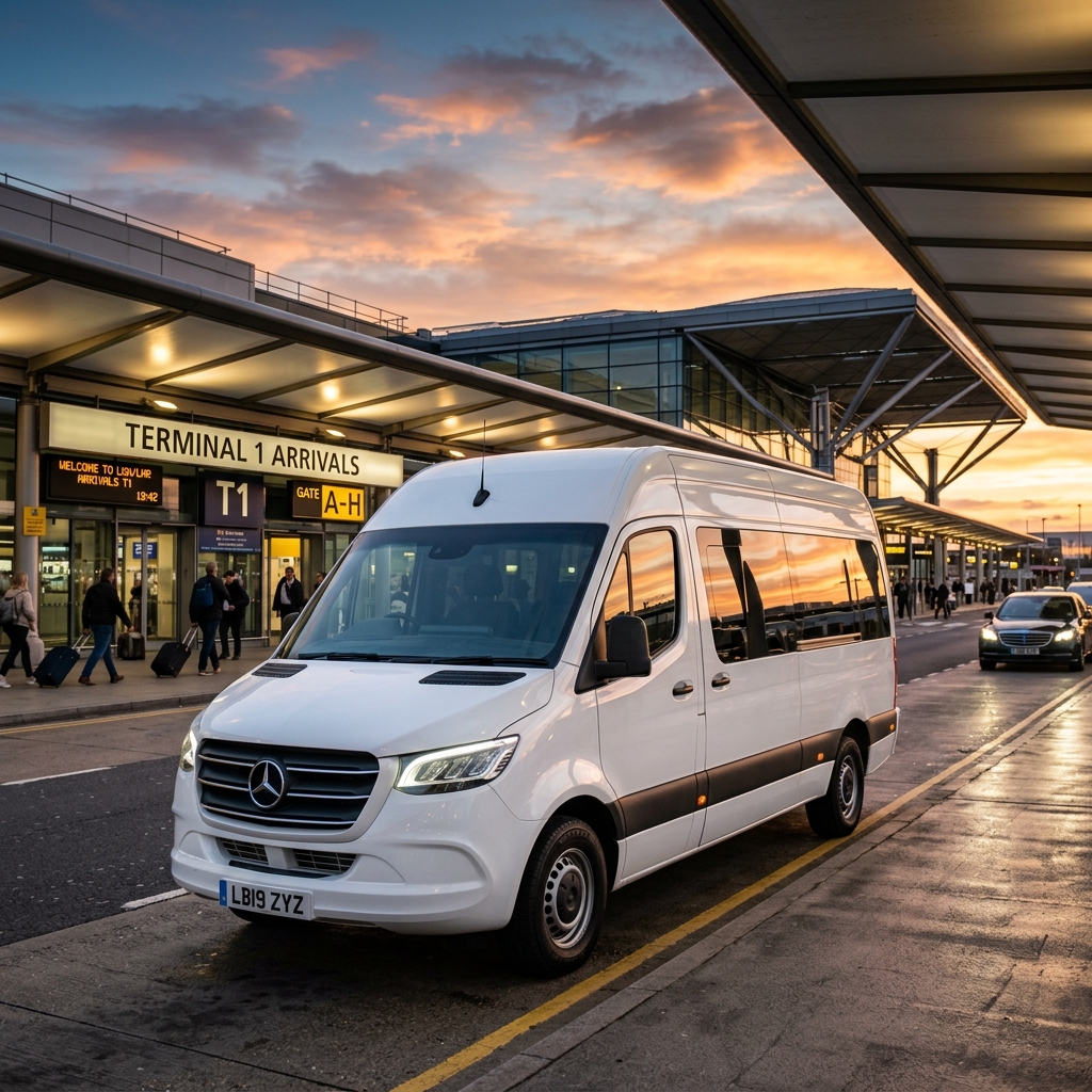 Van executiva no aeroporto do Rio de Janeiro
